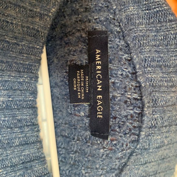 American Eagle, Blue Knit, Medium - Picture 3 of 3